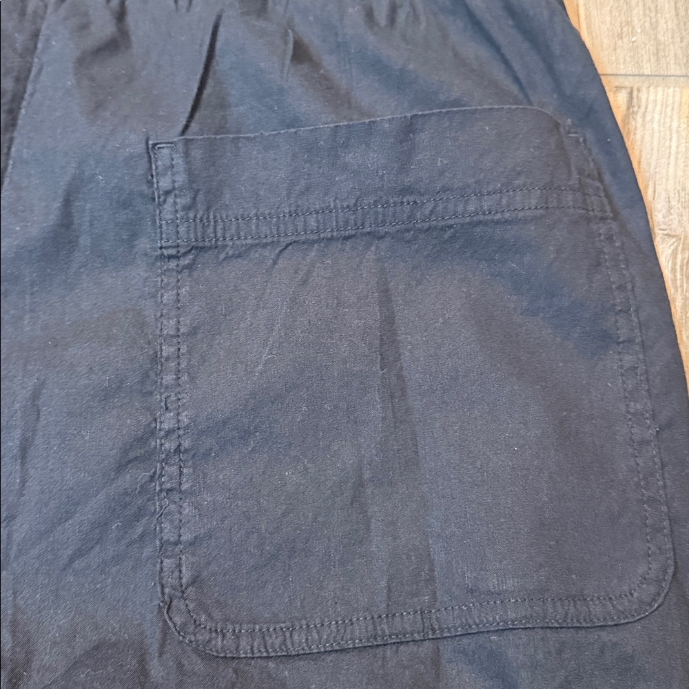 Athleta Paradise Wide Leg Pant Black Drawstring Waist Large NWT - Picture 7 of 10